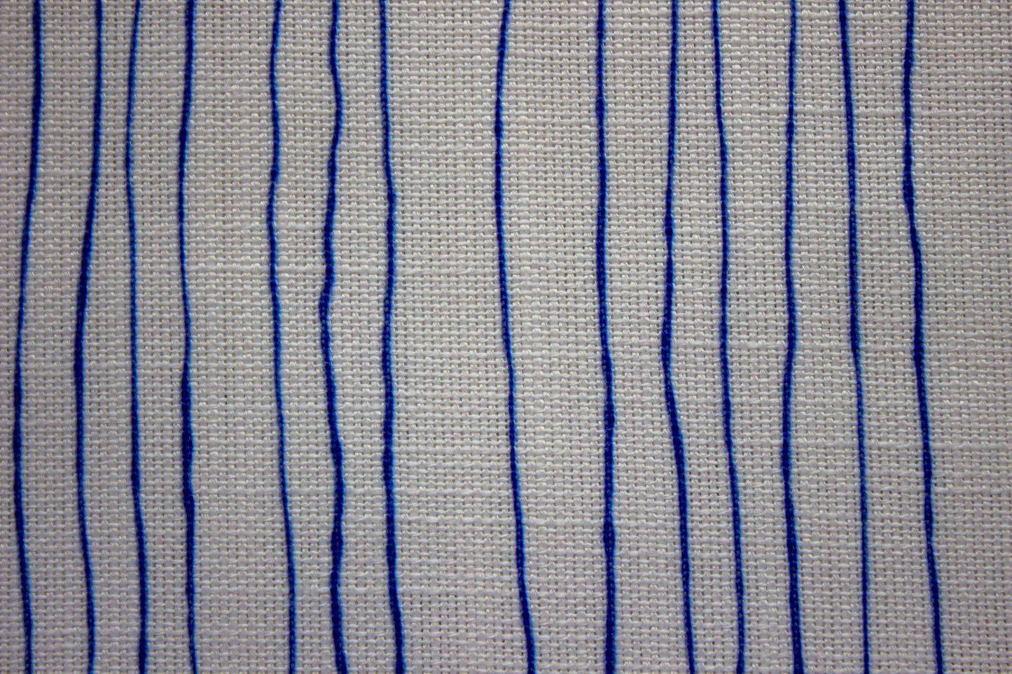 Inky Pinstripe Fabric | Cobalt