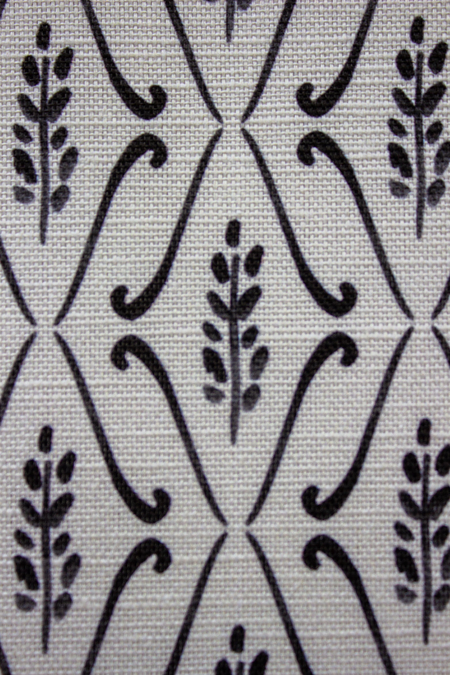 Adeline Fabric | Black and Cream