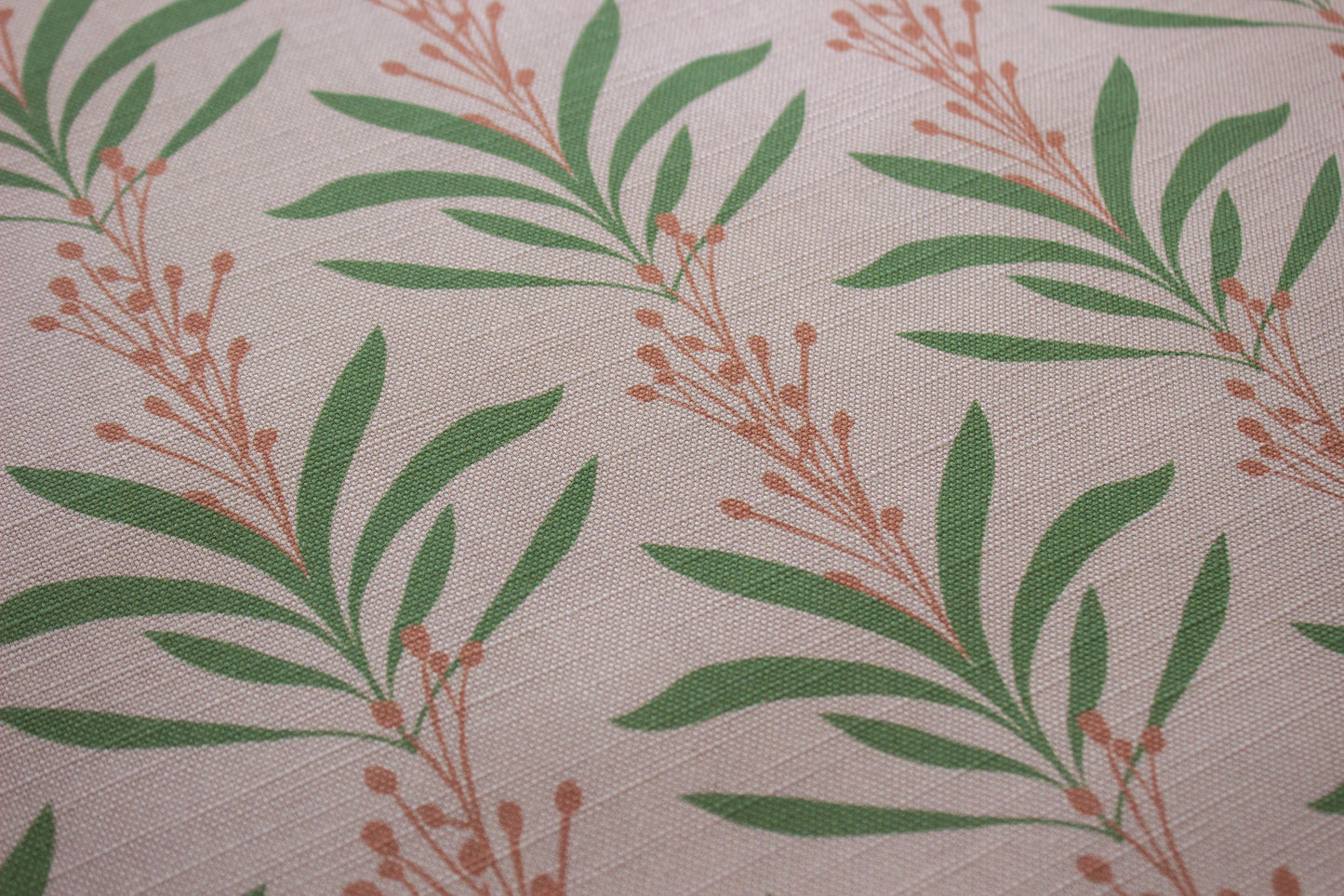 Vine Fabric | Pink and Green