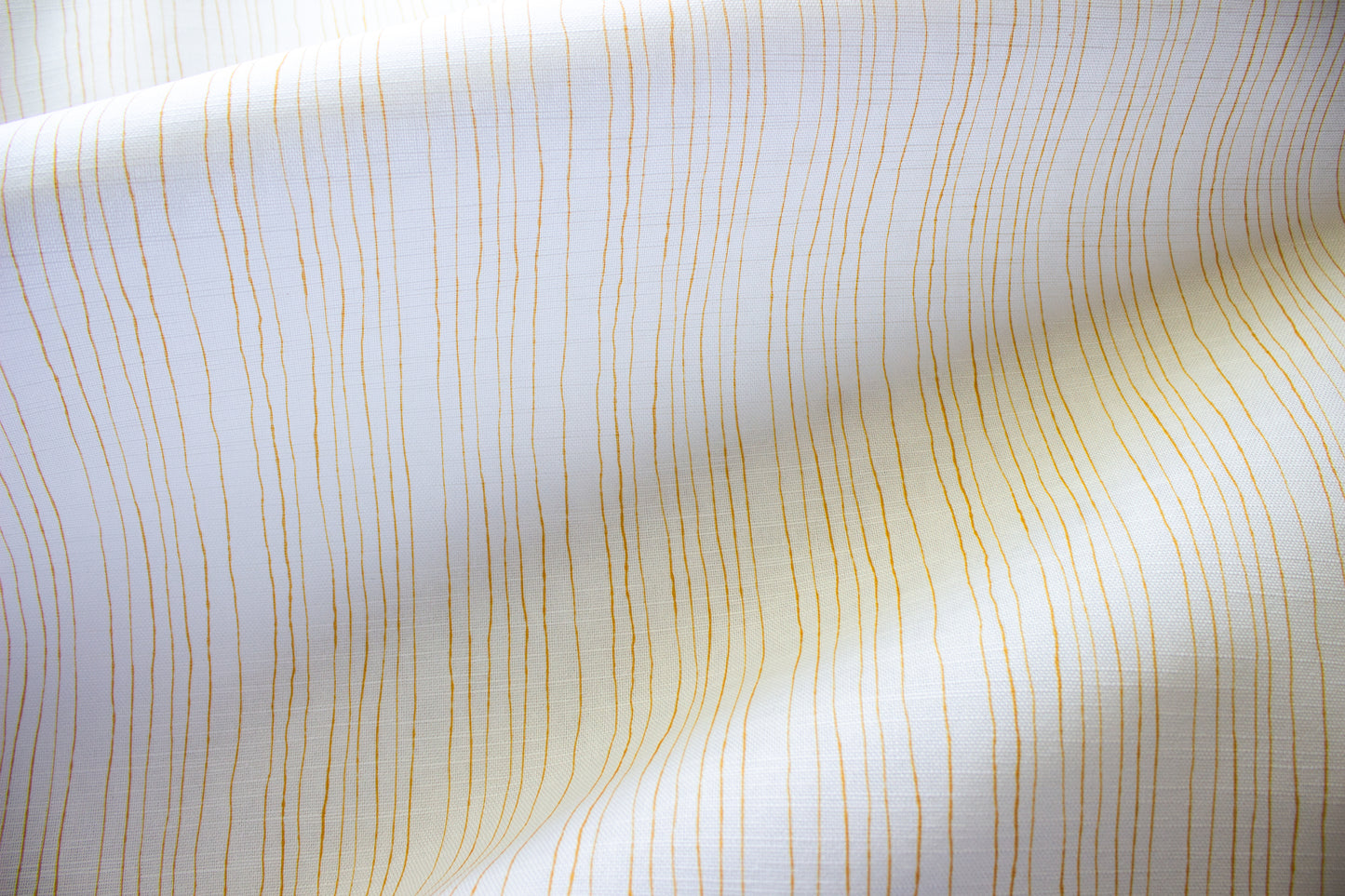 Inky Pinstripe Fabric | Gold