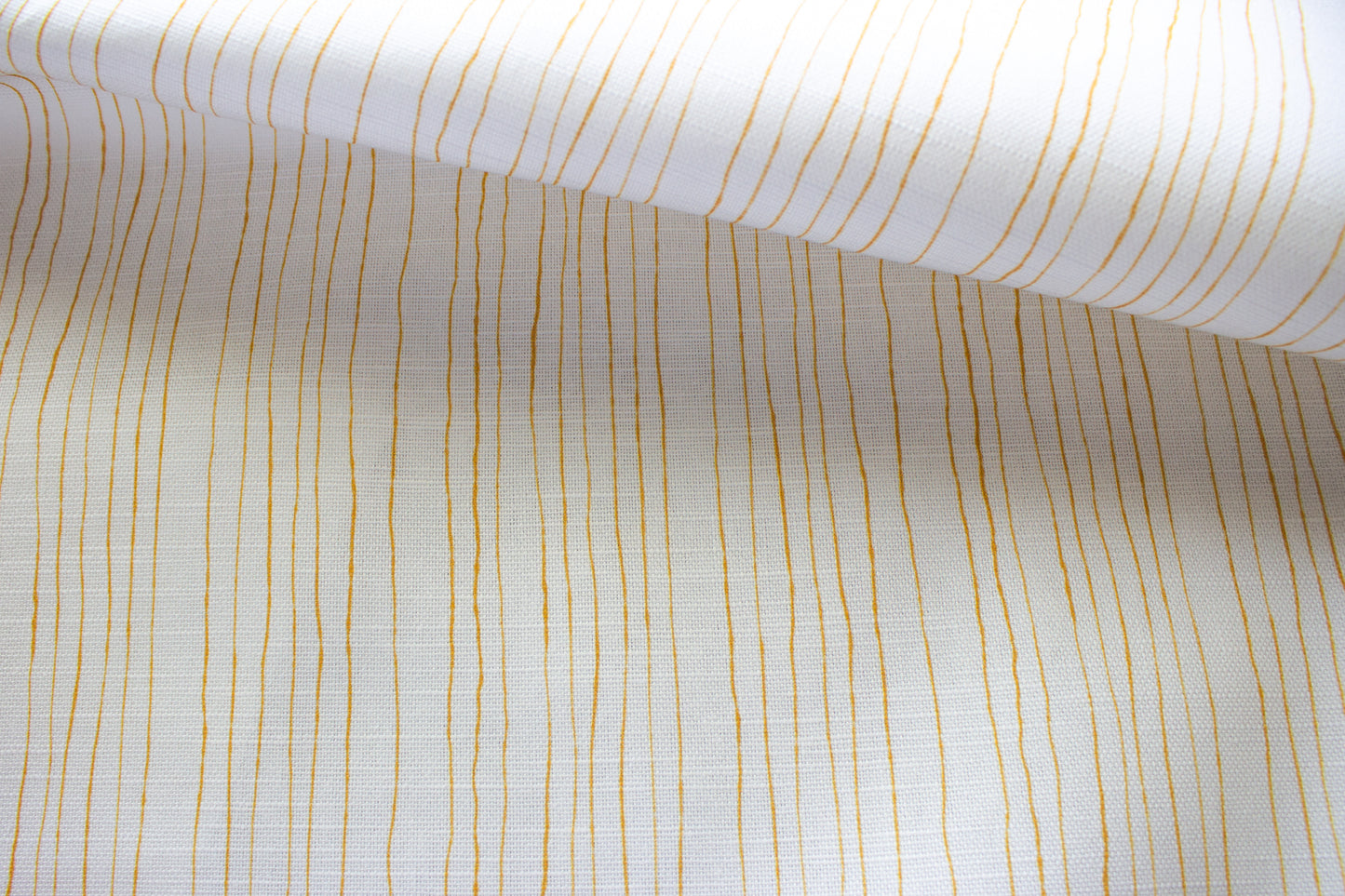 Inky Pinstripe Fabric | Gold
