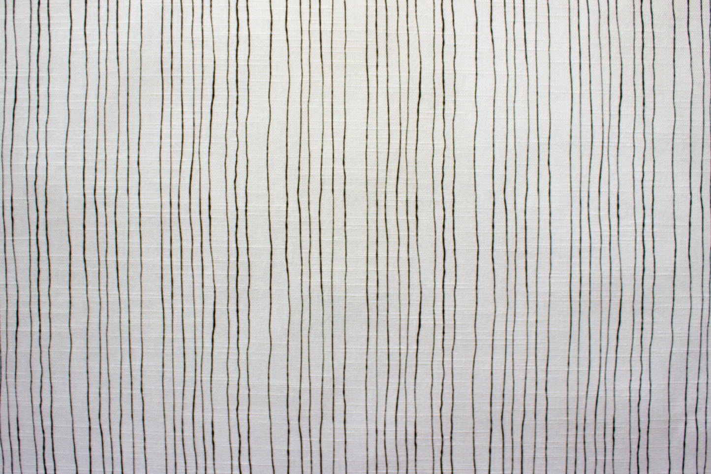 Inky Pinstripe Fabric | Black