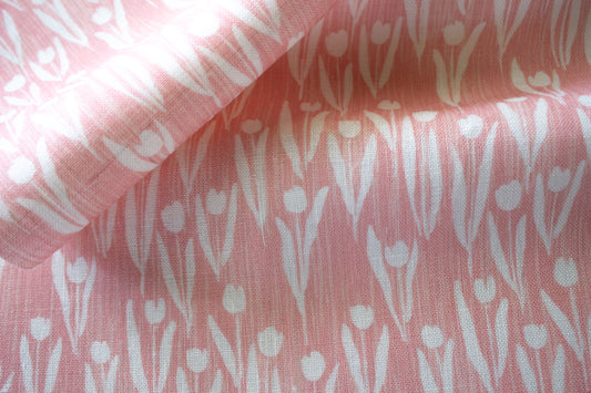 Tulips Fabric | Coral