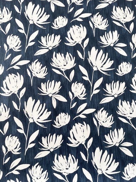 Flora Wallpaper | Indigo