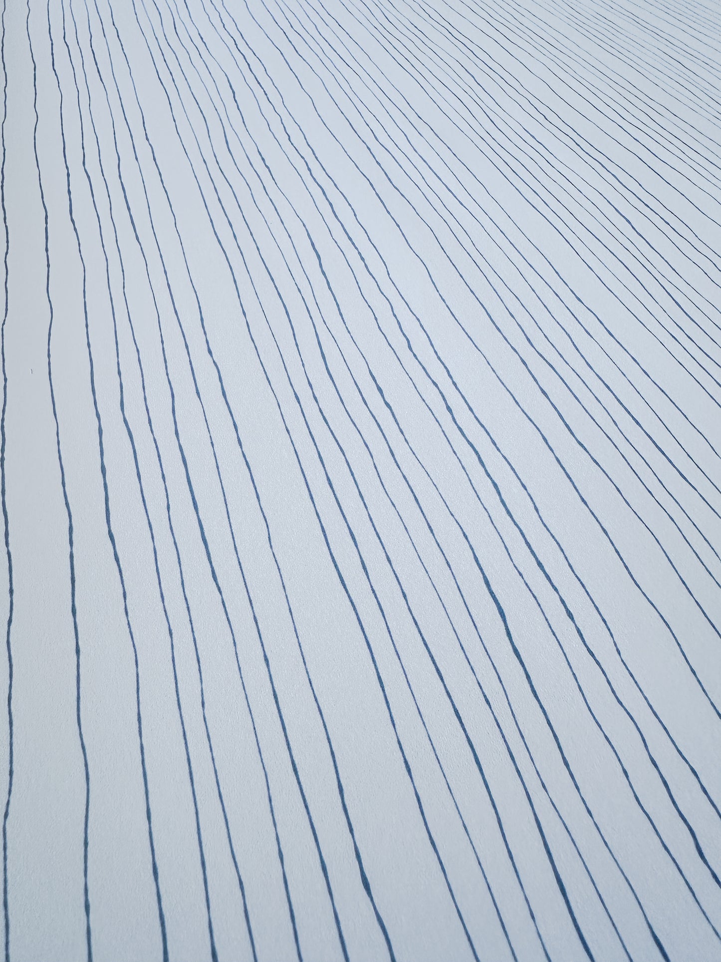 Inky Pinstripe Wallpaper | Blue