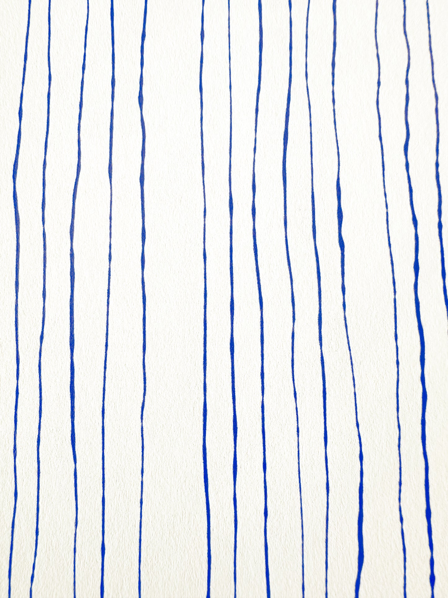 Inky Pinstripe Wallpaper | Cobalt