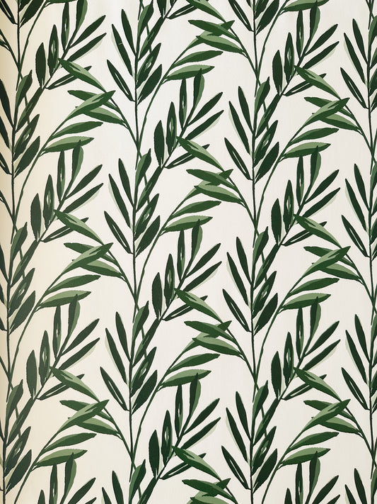 Botanical Wallpaper | Evergreen and Cream