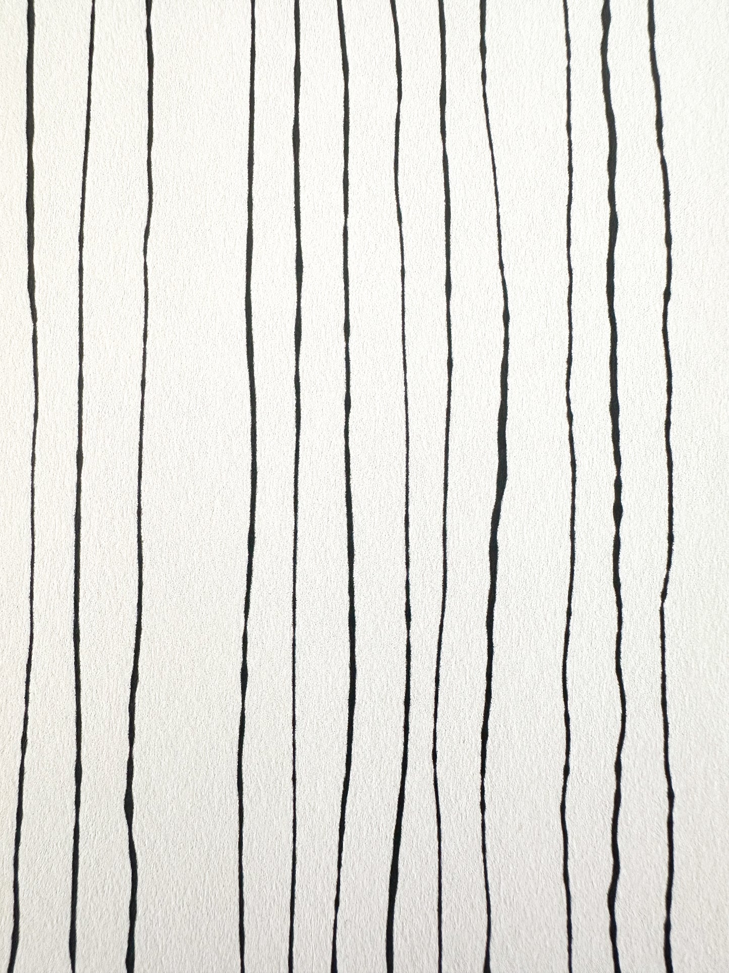 Inky Pinstripe Wallpaper | Black