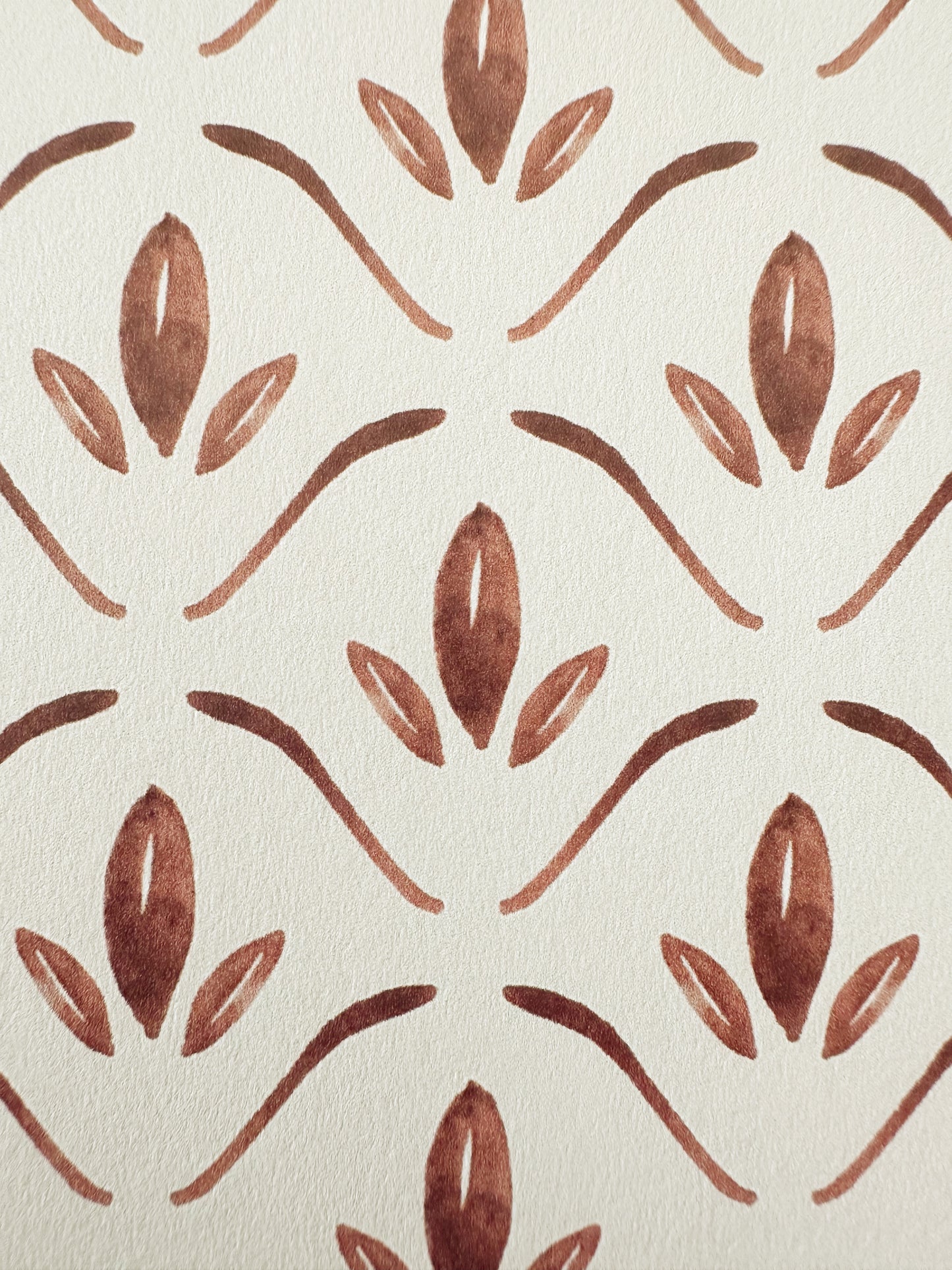 Isabel Wallpaper | Burnt Sienna