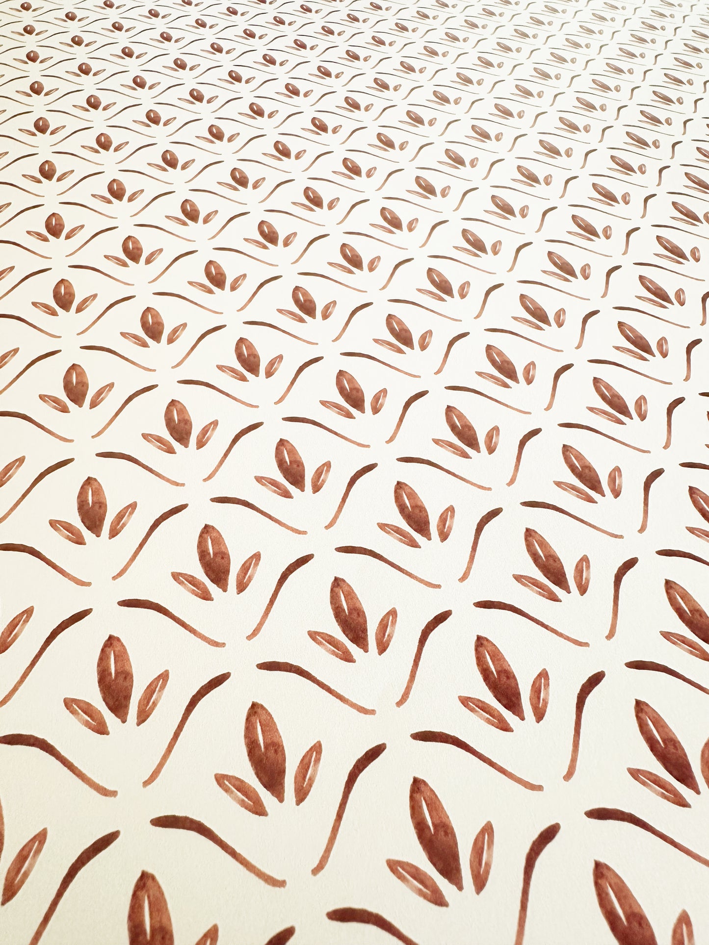 Isabel Wallpaper | Burnt Sienna