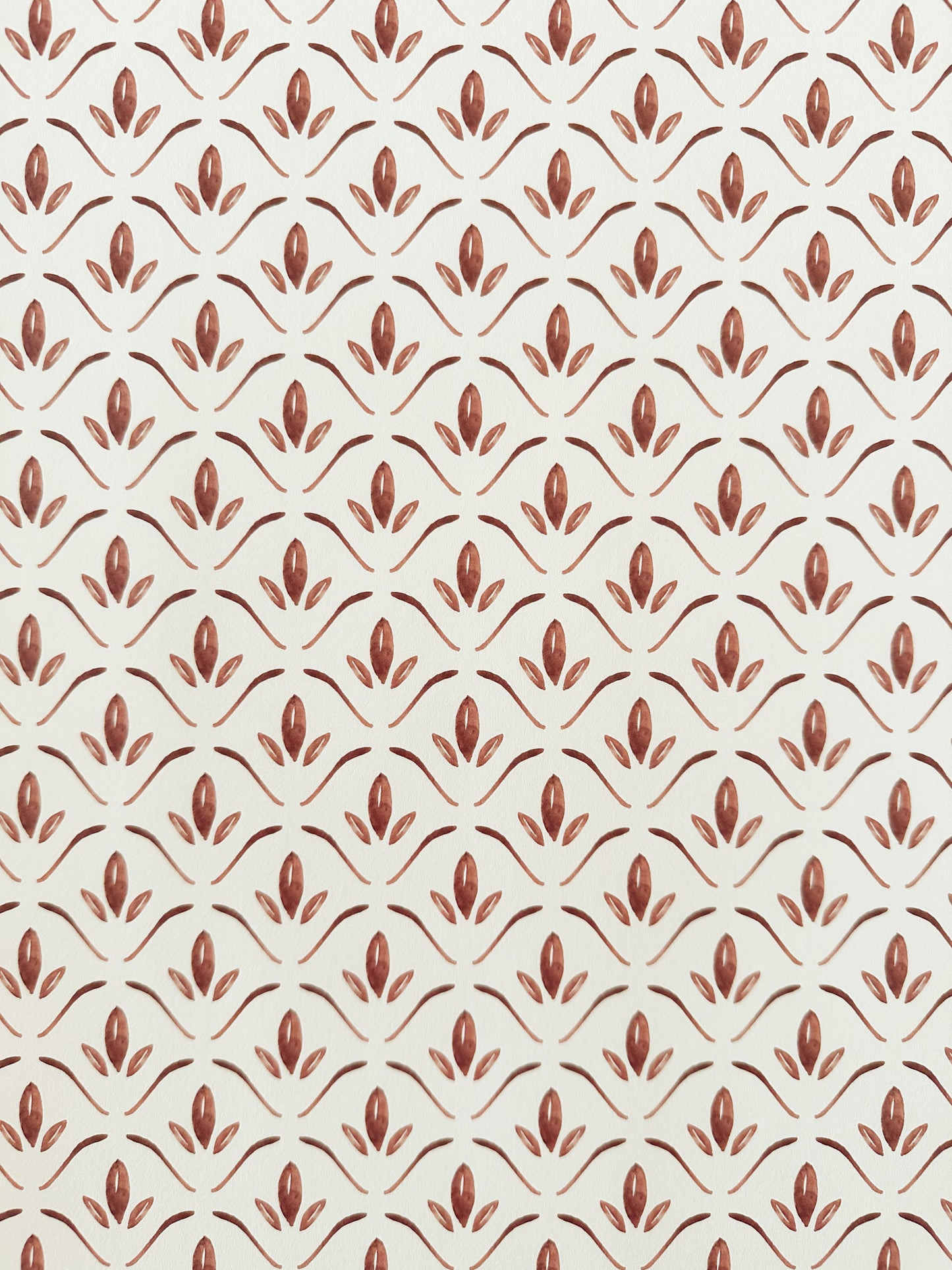 Isabel Wallpaper | Burnt Sienna