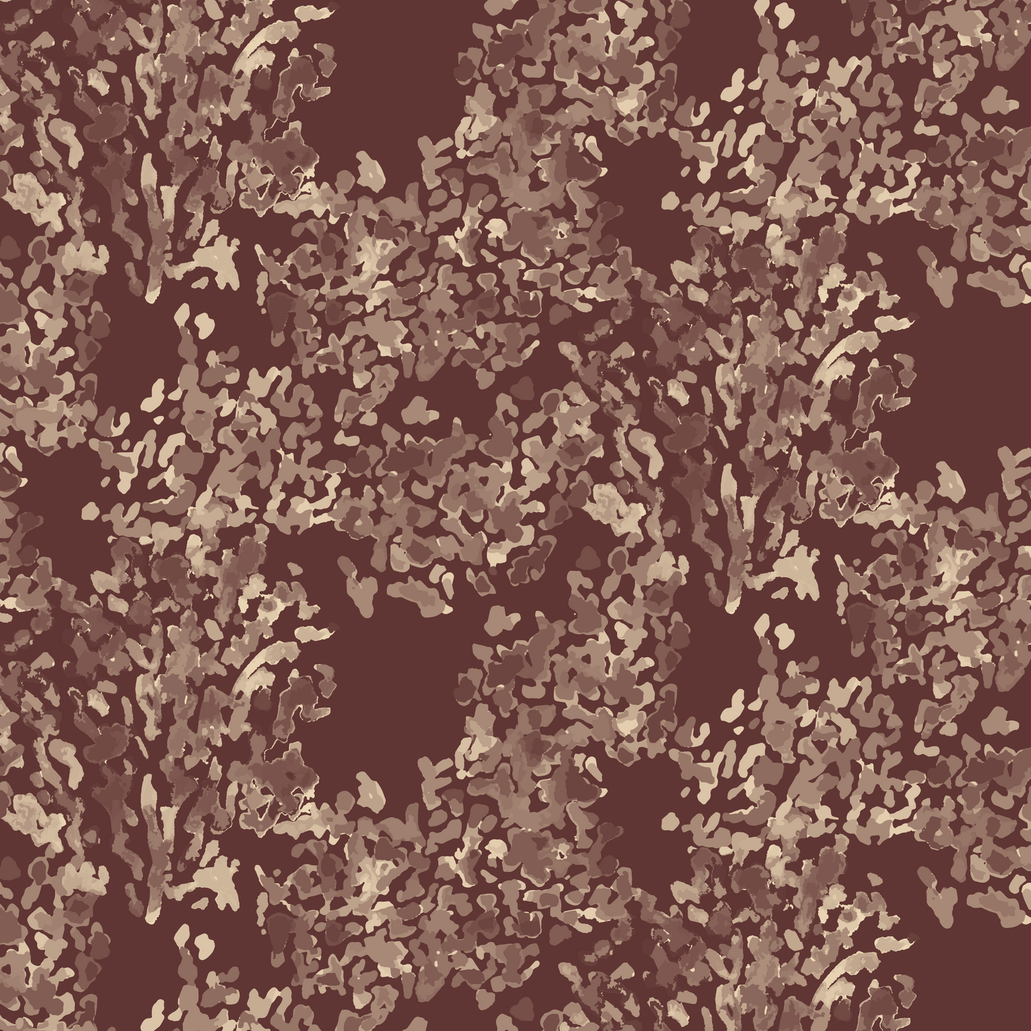 Reef Fabric | Plum & Cream