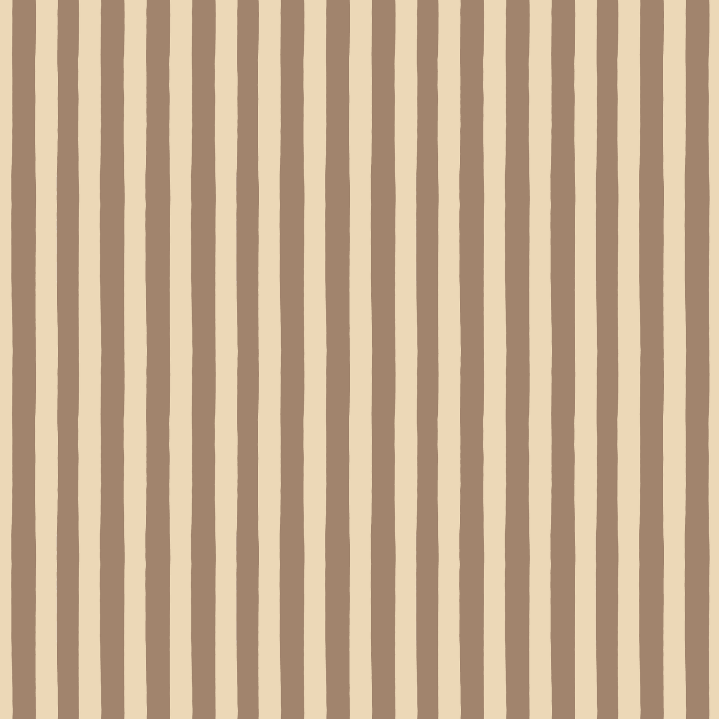 Stripe Fabric | Taupe & Cream