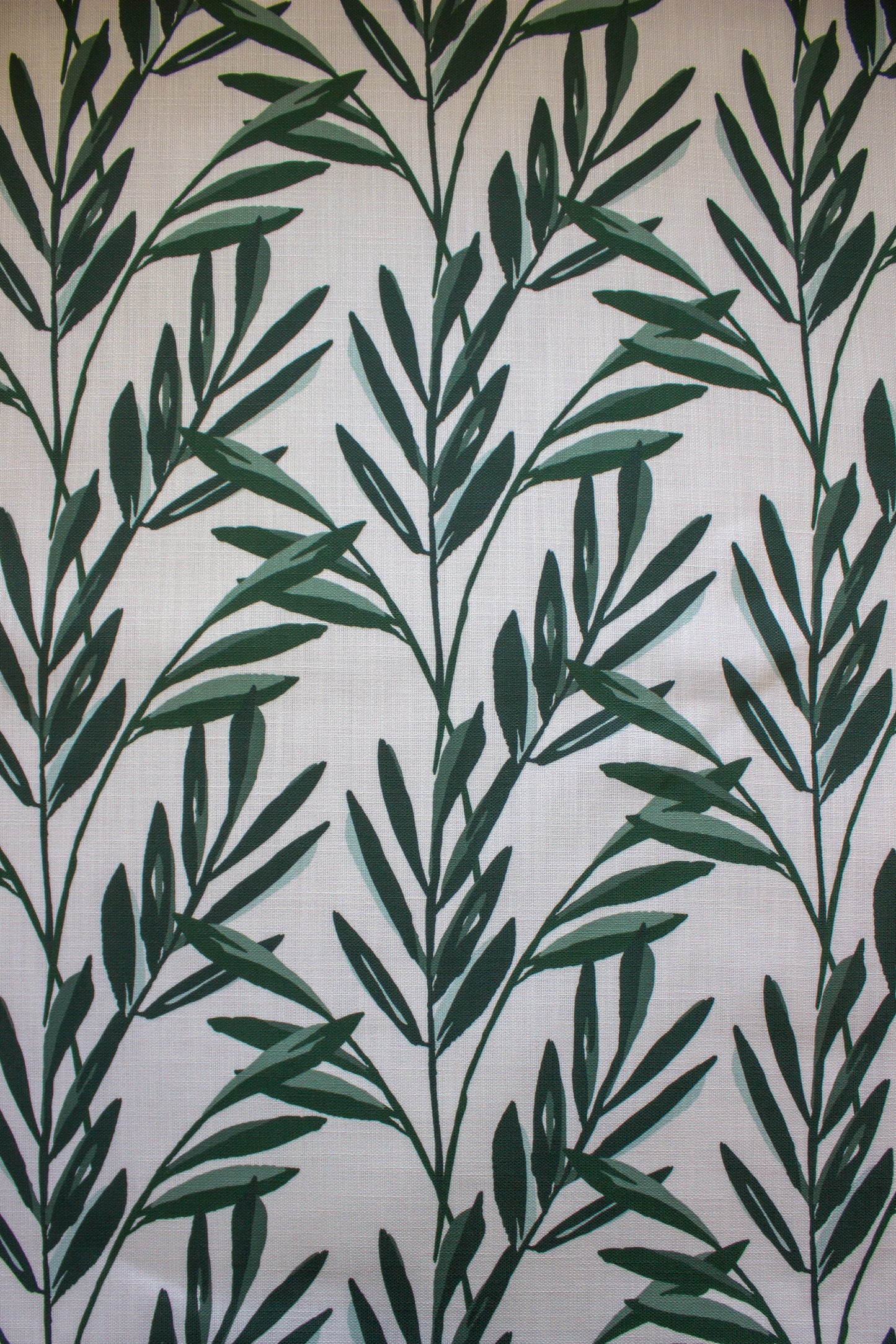 Botanical Fabric | Evergreen and Cream