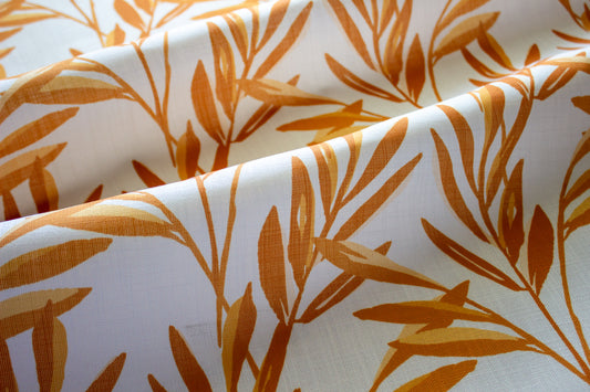 Botanical Fabric | Gold and Cream