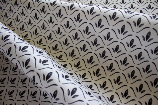 Isabel Fabric | Black and Cream