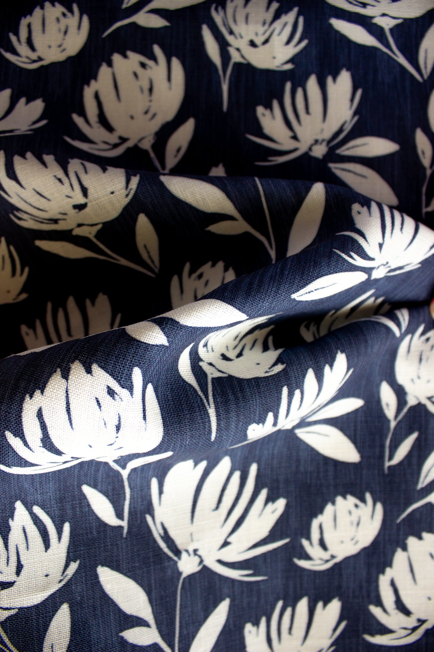 Flora Fabric | Indigo