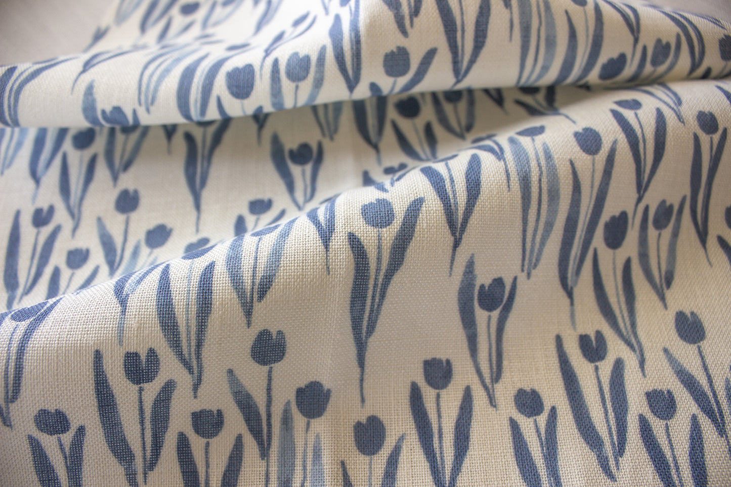 Tulips Fabric | Blue