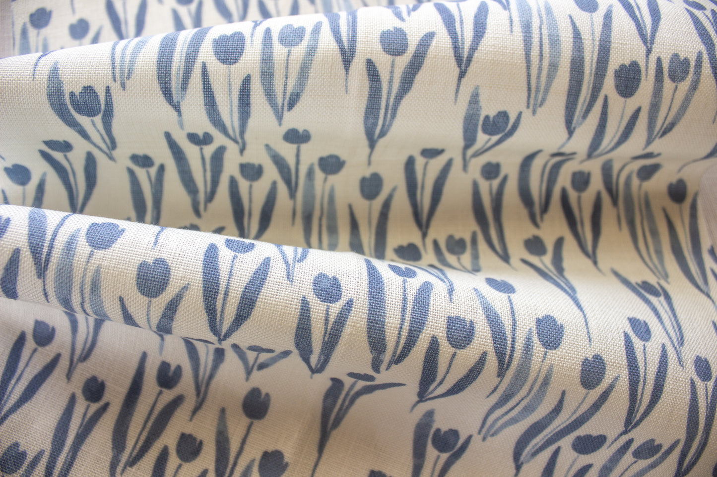 Tulips Fabric | Blue