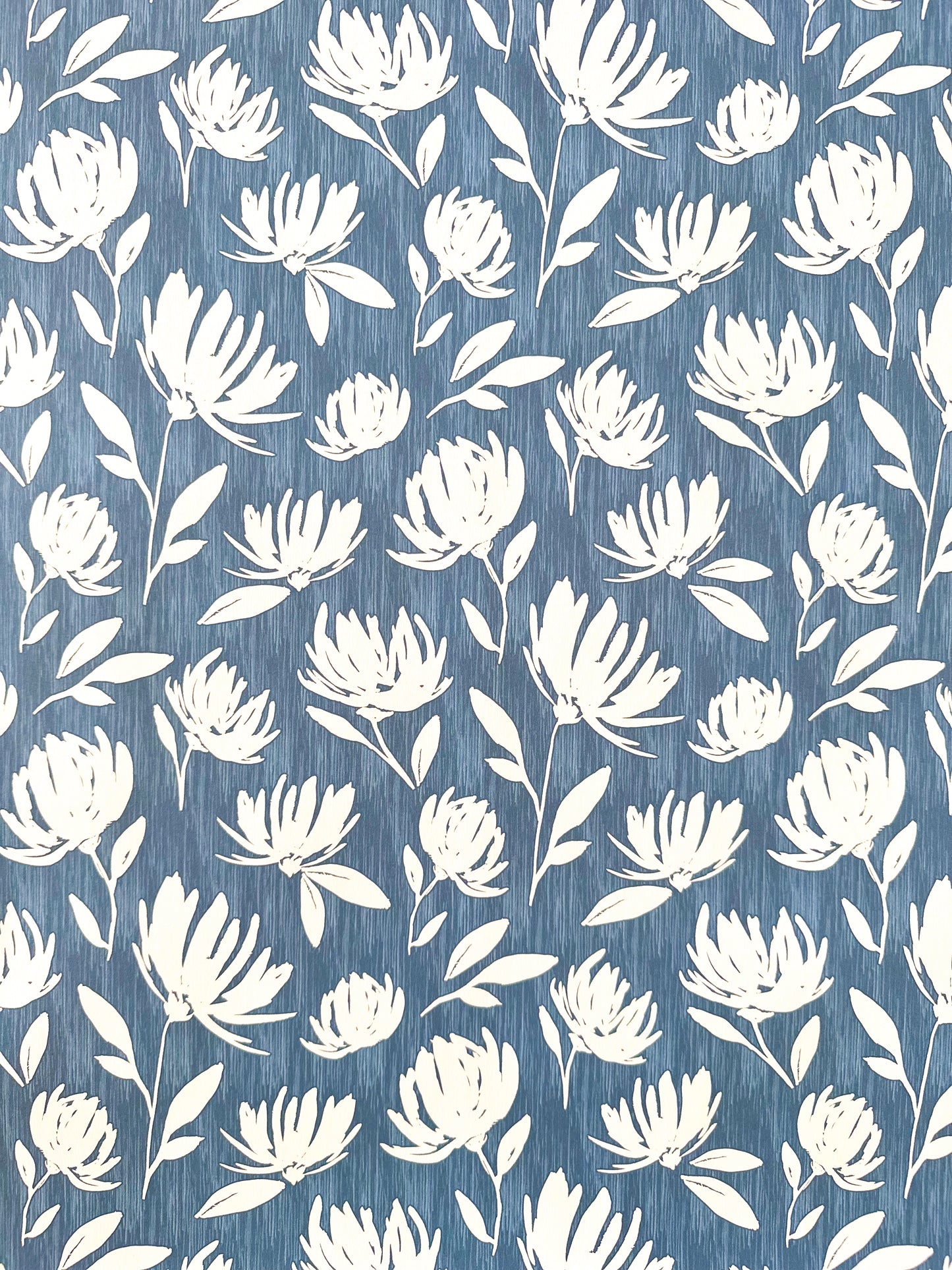 Flora Wallpaper | Blue