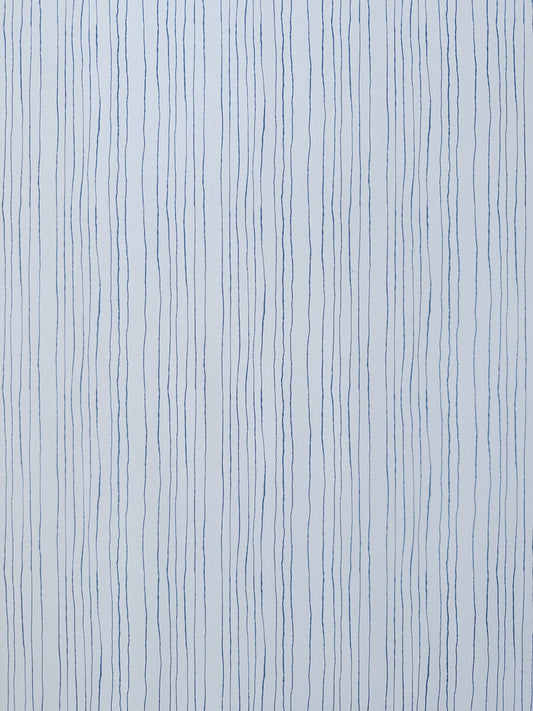 Inky Pinstripe Wallpaper | Blue