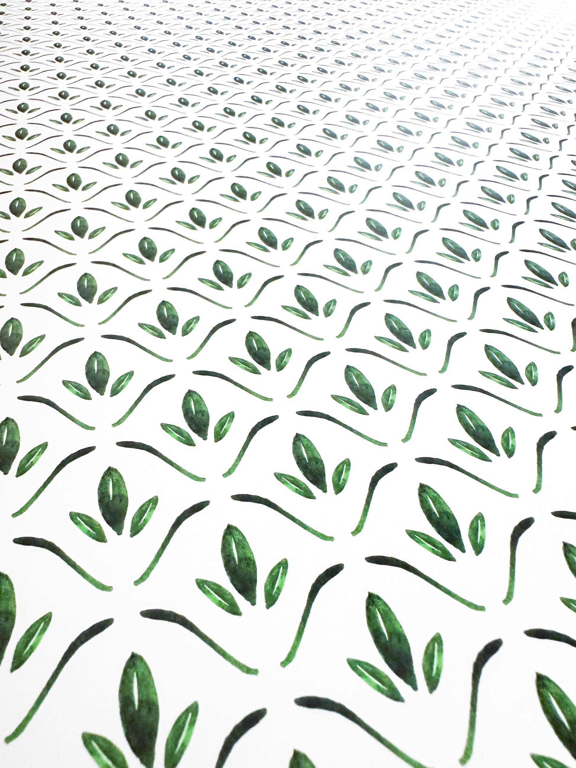 Isabel Wallpaper | Green – Krystal Spuler Textiles