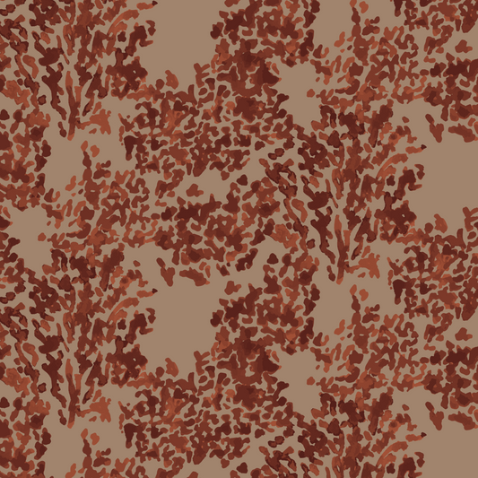 Reef Fabric | Brick & Taupe