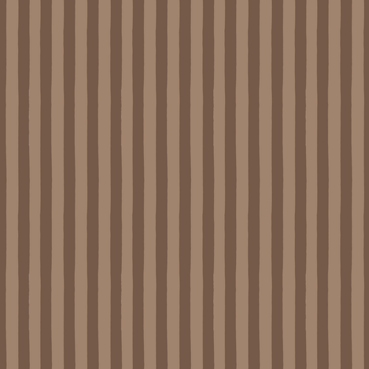 Stripe Fabric | Taupe & Brown