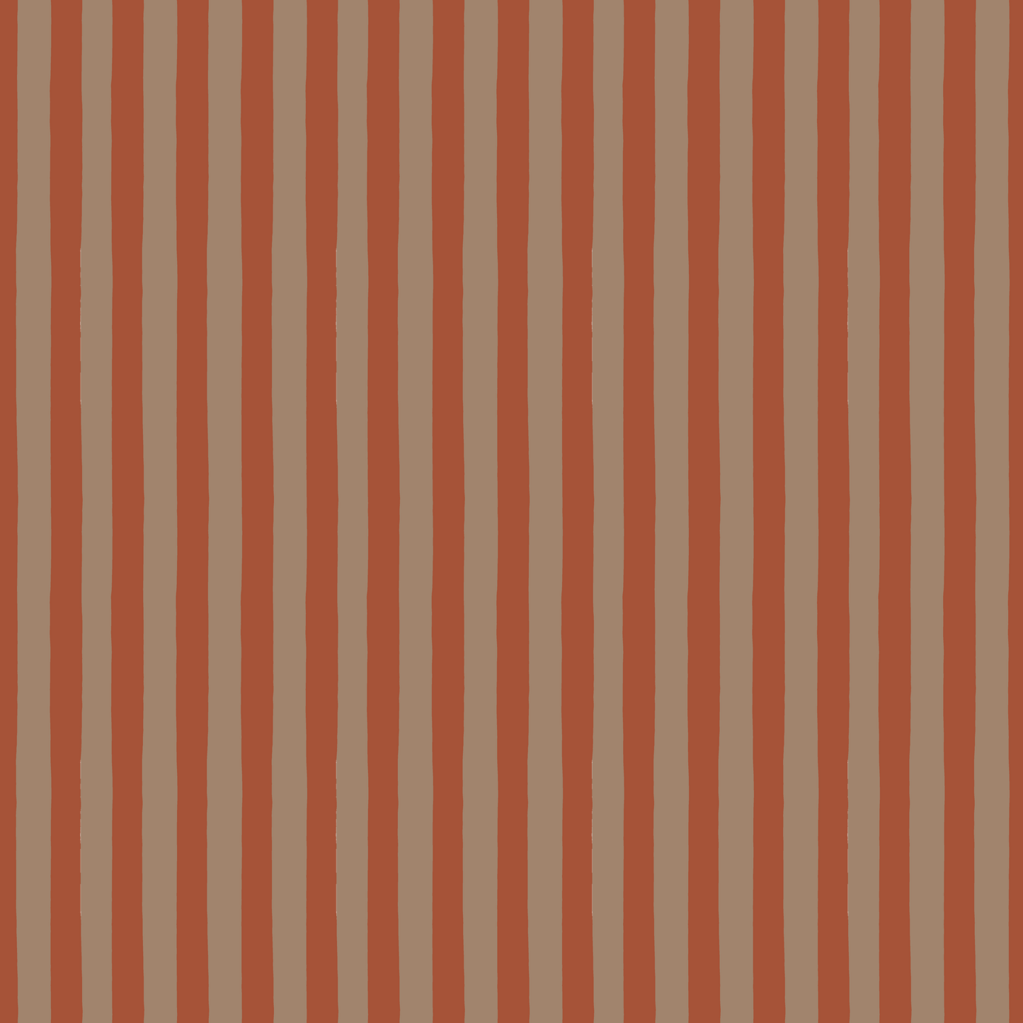 Stripe Fabric | Burnt Copper & Taupe