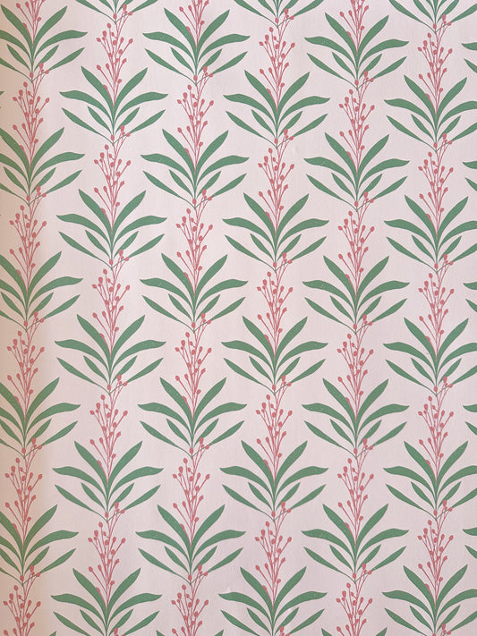 Vine Wallpaper | Pink and Green